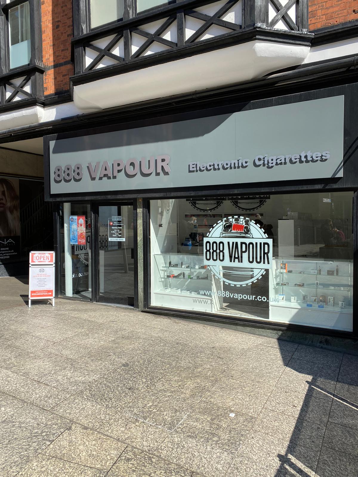 Family Owned 888 Vapour Opens New Store in Nottingham City Centre